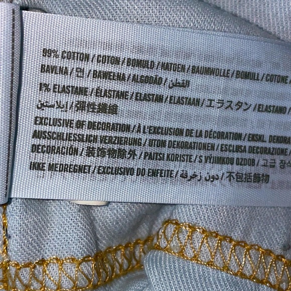 Hollister Light Acid Wash Denim Slim Straight Fit Mens 38x34 Casual Jean Pants - Picture 14 of 14